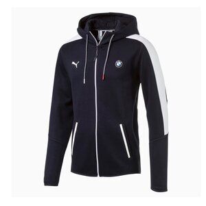 Puma x BMW Motorsport Full Zip Sweatshirt Sweater Men Medium Blue Logo